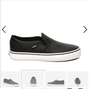 Vans black Asher slip on